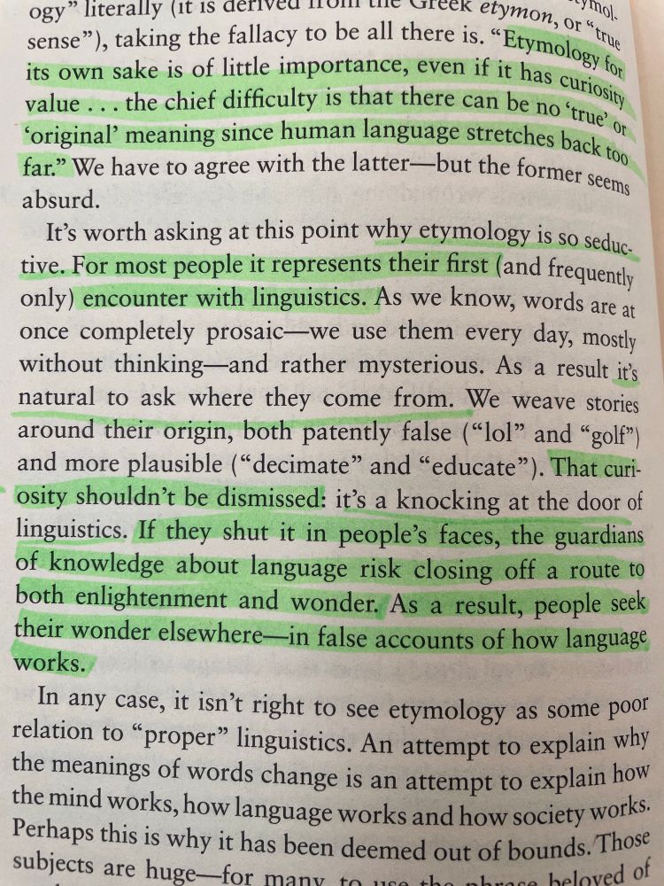 A page of text about etymology.